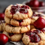 Cherry Thumb Cookies