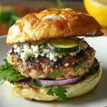 Juicy Greek Turkey Burger That Fits the DASH Diet