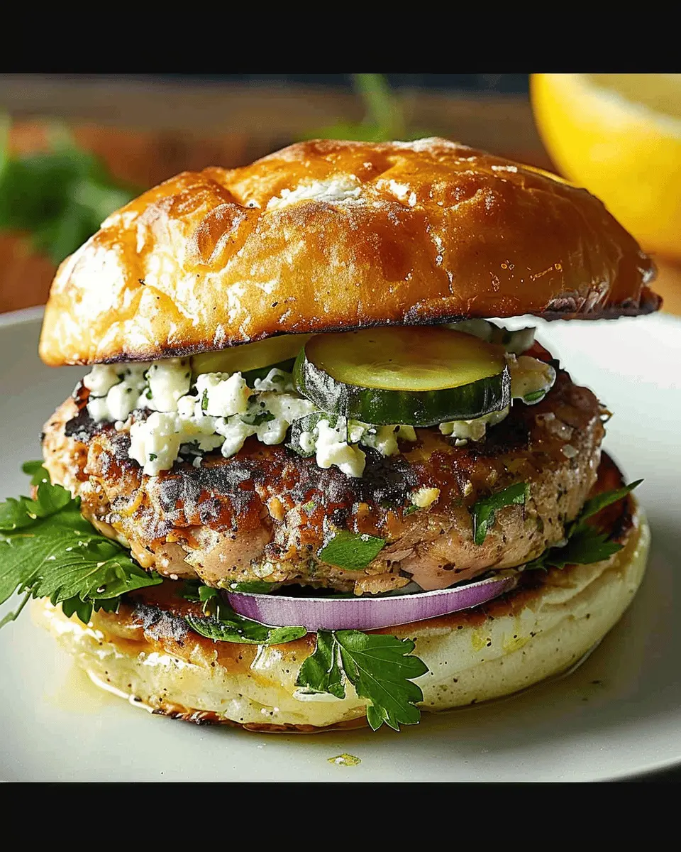 Juicy Greek Turkey Burger: A Delicious Fit for the DASH Diet