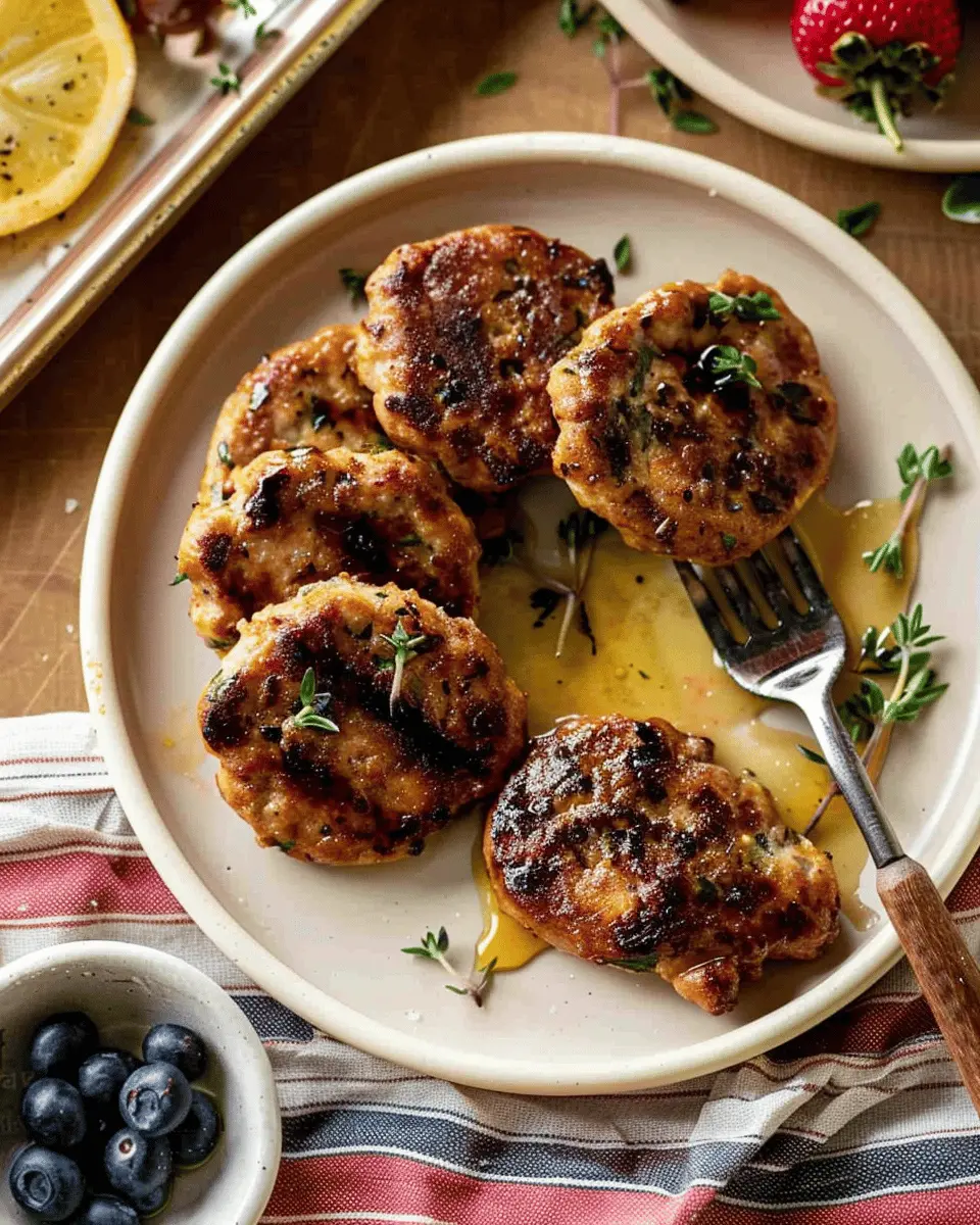 Maple Chicken Breakfast Sausage: The Best Healthy Twist for Your Mornings
