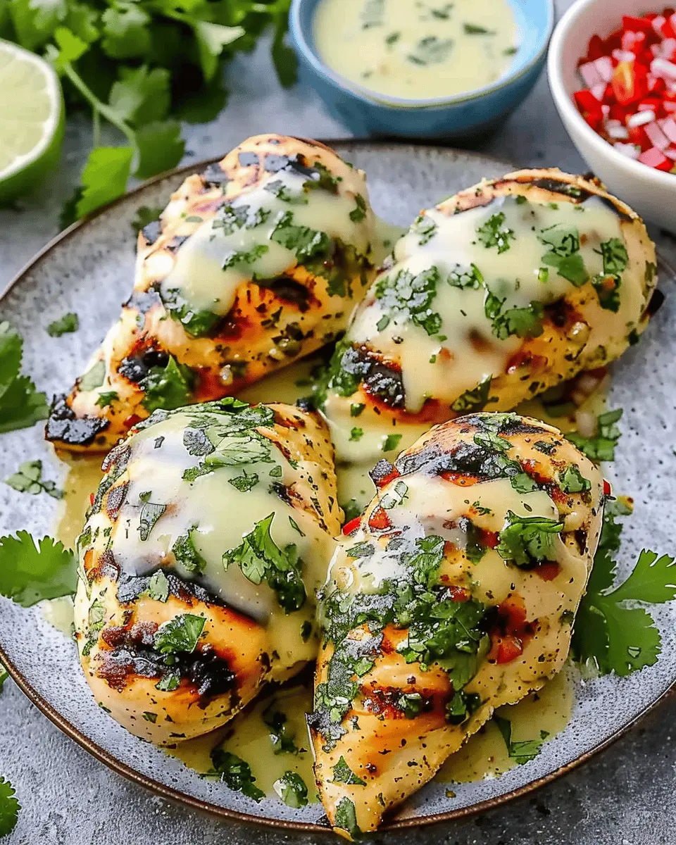 Mexican Grilled Salsa Verde Pepper Jack Chicken Made Easy at Home
