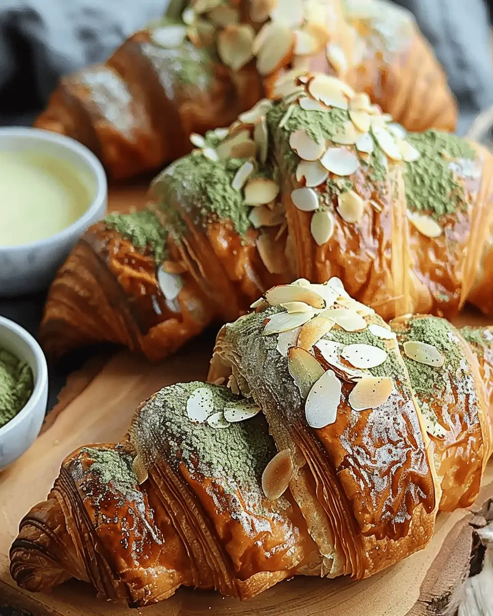 Perfect Matcha Almond Croissants to Impress Your Guests Today