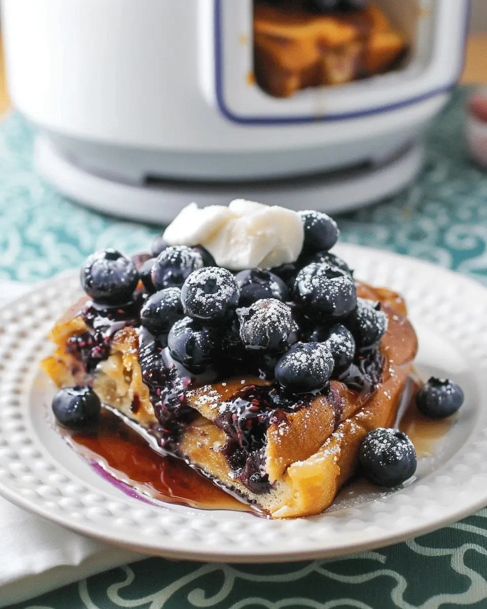 Slow Cooker Blueberry French Toast: Easy and Indulgent Delight