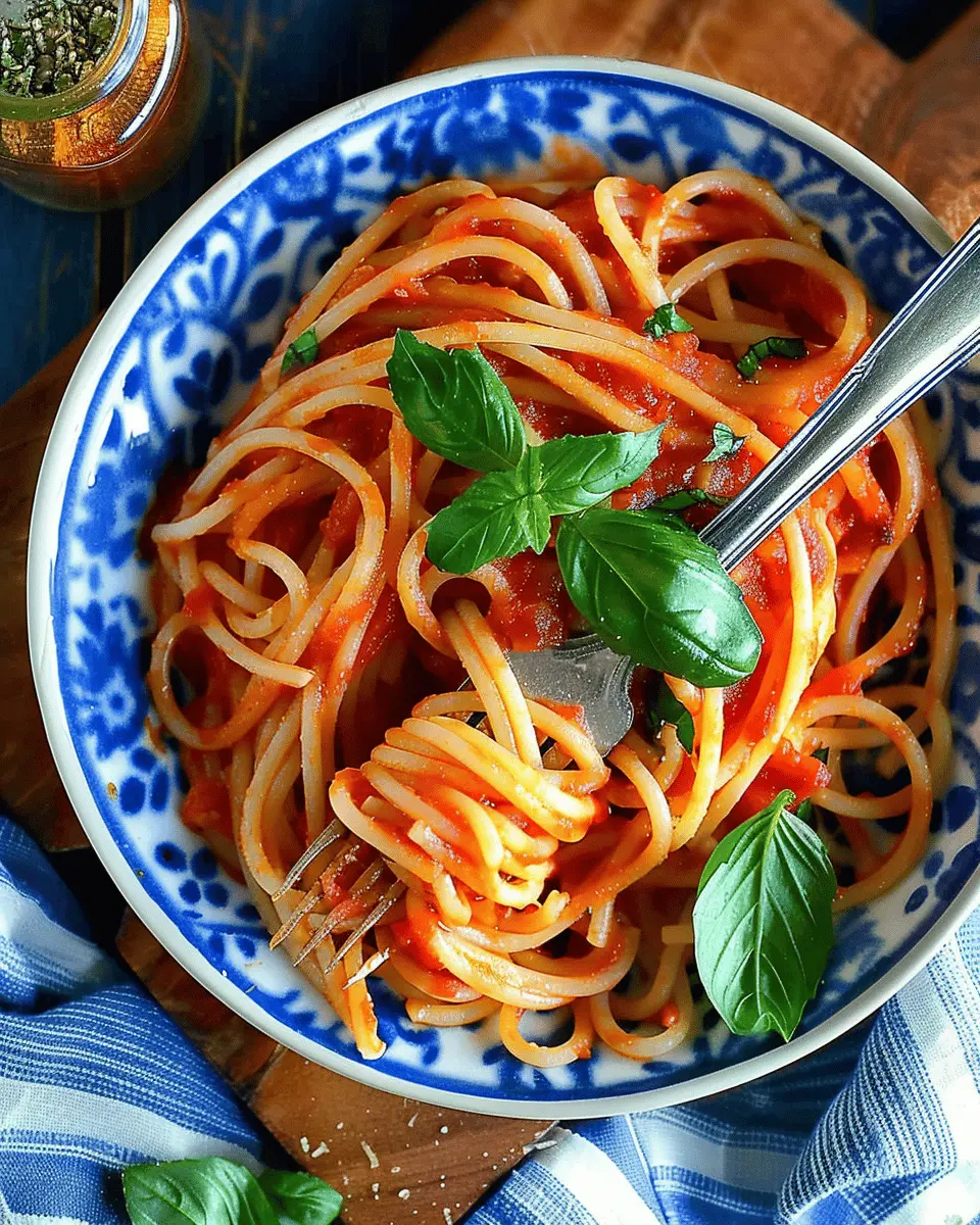 Spaghetti Marinara: The Best Easy Recipe for Home Cooks