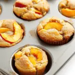 Almond Flour Peach Muffins