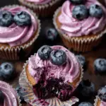 Blueberry Cupcakes with Blueberry Filling