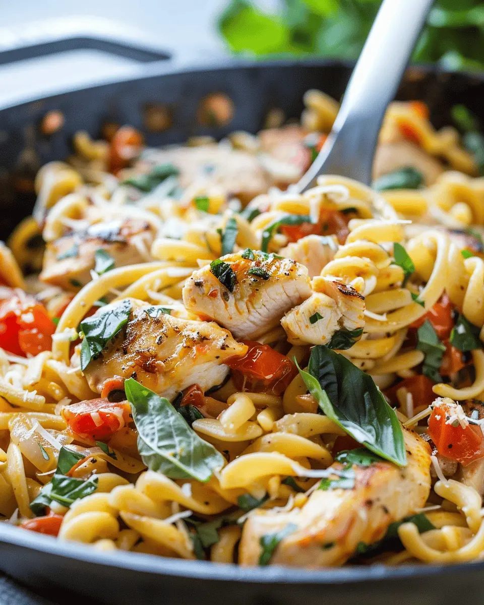Chicken Bryan Pasta Skillet: Easy Skillet Meal with Turkey Bacon