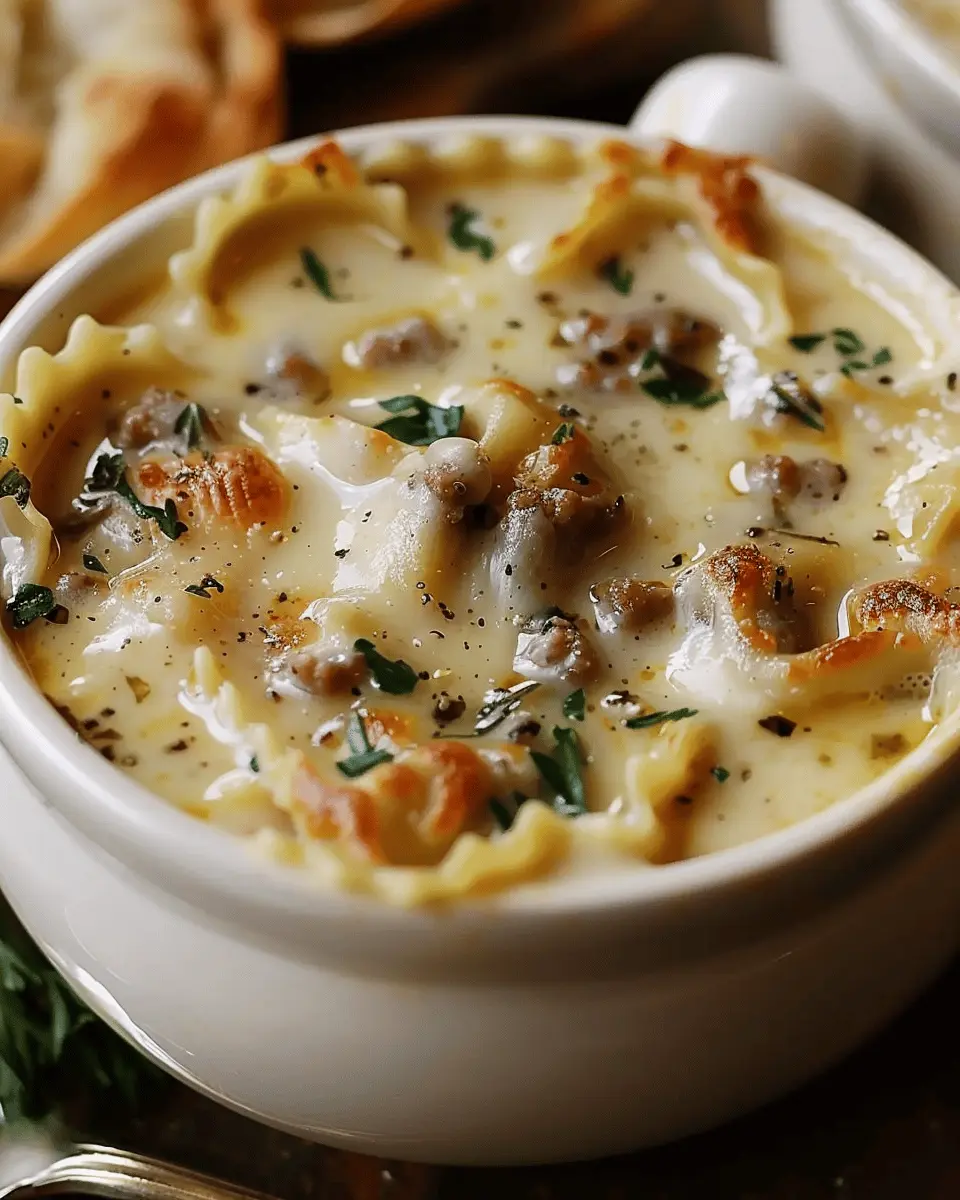 Creamy Alfredo Lasagna Soup: Indulgent Comfort for Cozy Nights