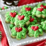 Grinch Bites Mini Holiday Shortbread Cookie