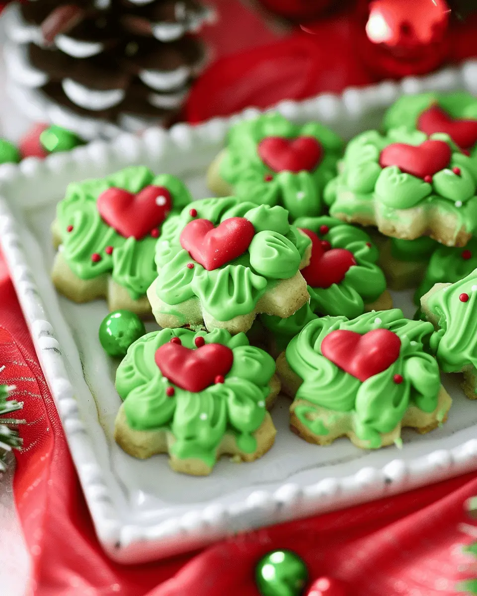 Grinch Bites Mini Holiday Shortbread Cookie: The Best Festive Treat