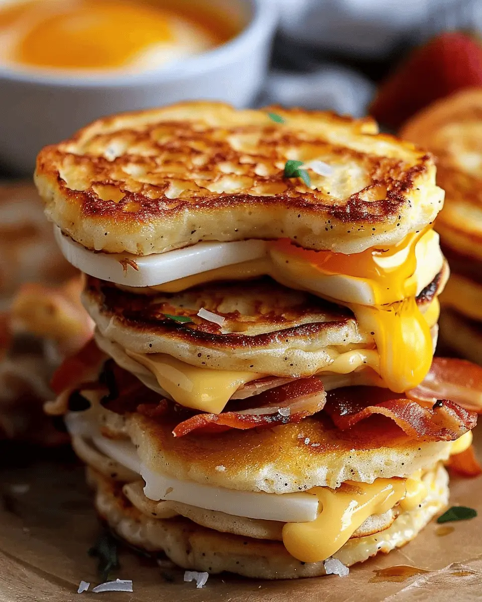 Healthy Homemade McGriddles: Easy Turkey Bacon & Chicken Ham Delight
