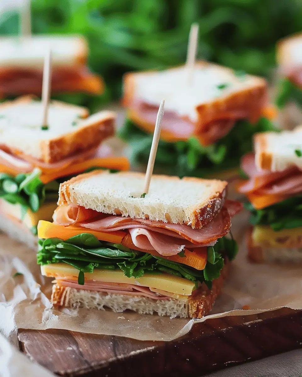 Juicy Mini Sandwiches: Easy Turkey Bacon and Chicken Ham Delights
