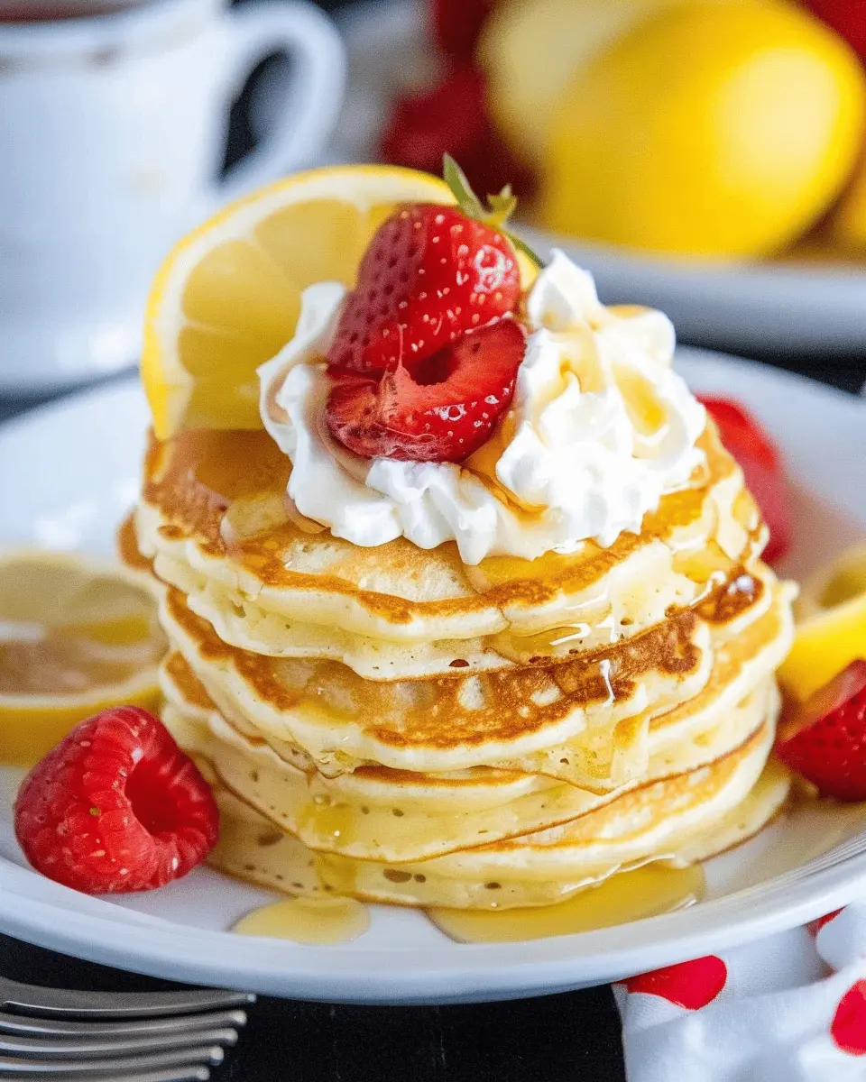 Lemon Pancakes: Easy Recipe with Turkey Bacon for a Fresh Start