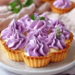 Mini Lemon Tart with Lilac Meringue