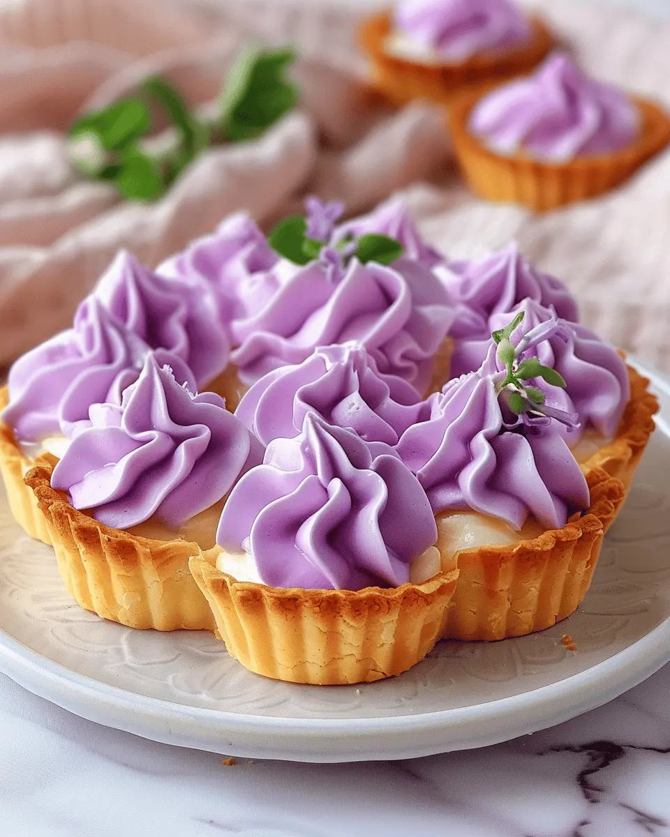 Mini Lemon Tart with Lilac Meringue: A Delightful Spring Treat