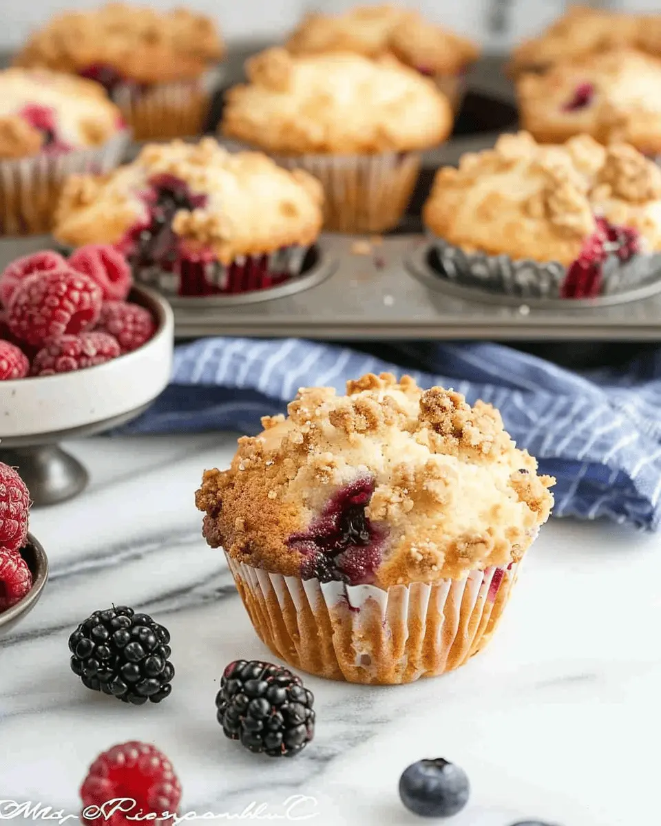 Mixed Berry Streusel Muffins: Easy Recipe for Delightful Mornings