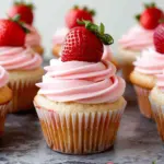 Small Batch Strawberry Cupcakes