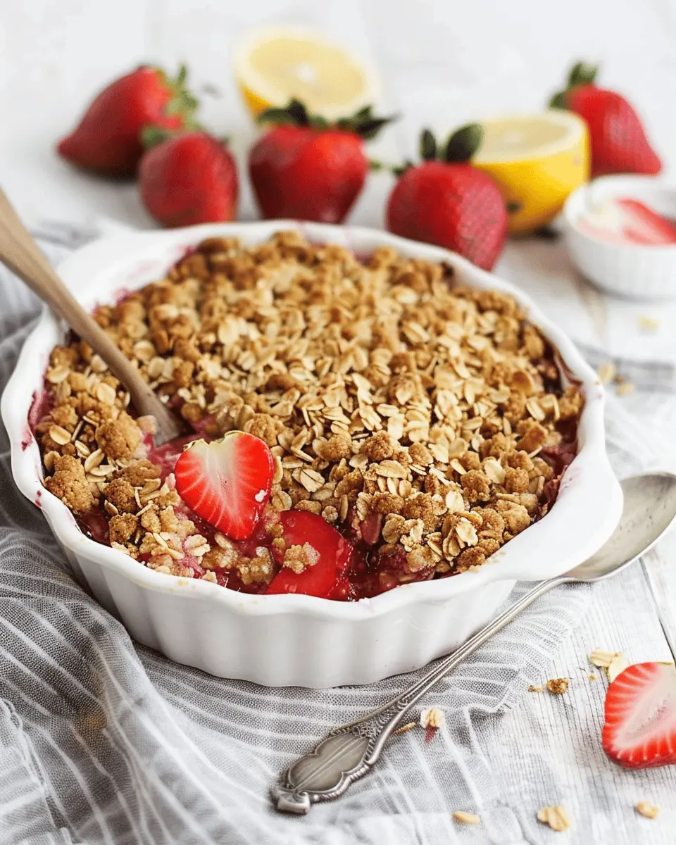 Strawberry Crisp: The Best Easy Recipe for Summer Indulgence