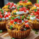 Taco Cupcakes Delight: A Flavorful Appetizer