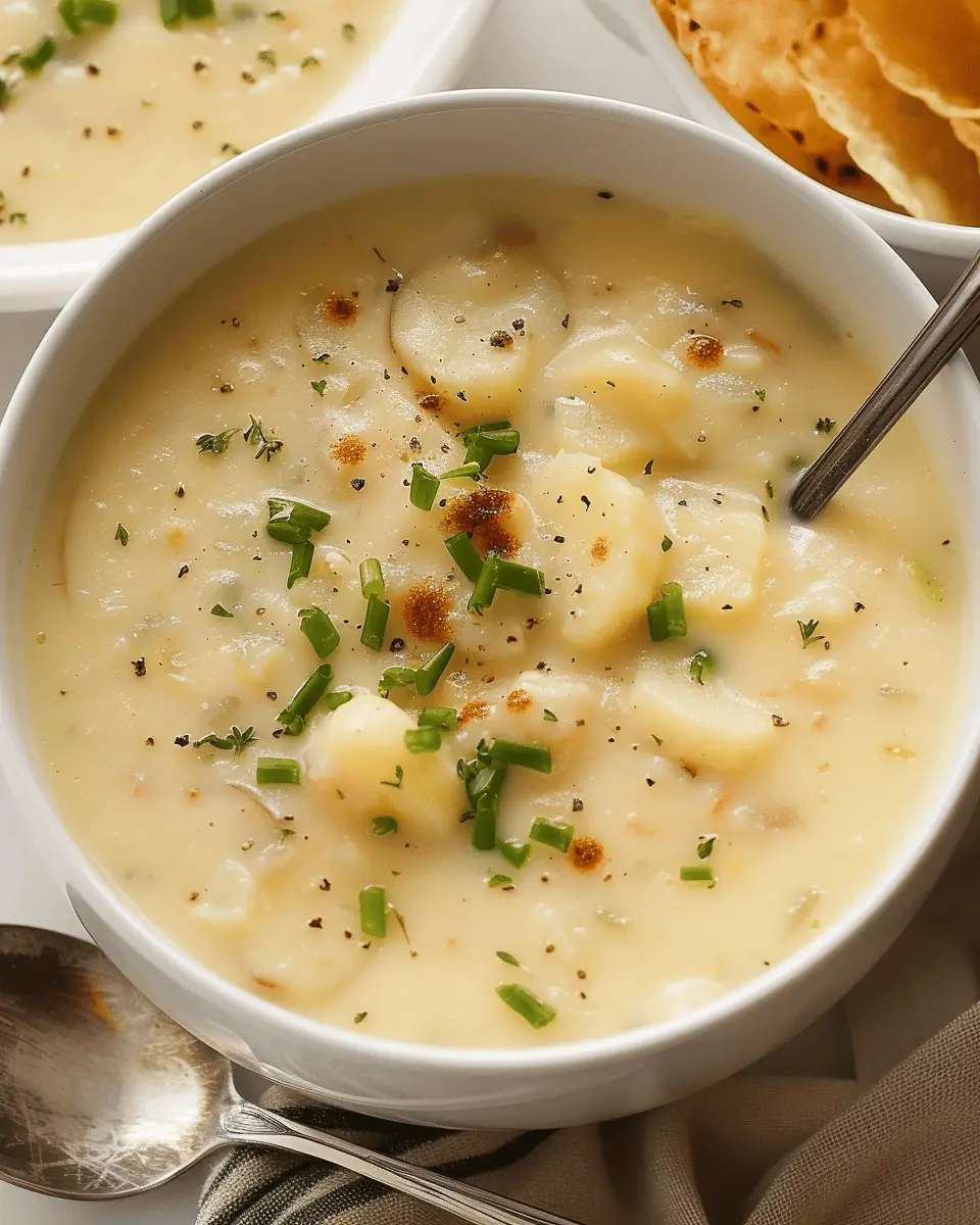 Ultra Creamy Potato Soup with Turkey Bacon and Chicken Ham Delight