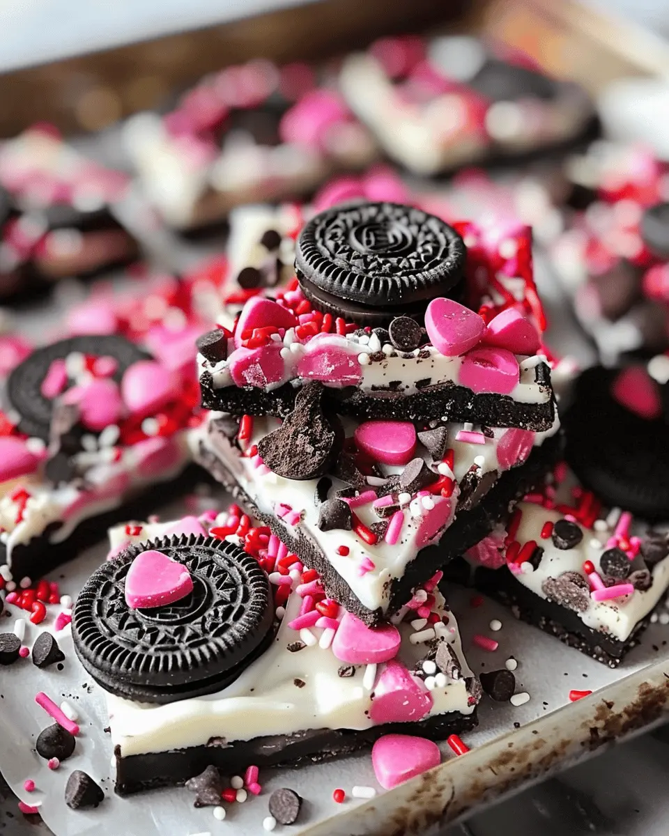 Valentine’s Day Oreo Cookie Bark: Easy Indulgence for Lovers