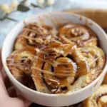 Banana Bread Cinnamon Rolls (No yeast!)