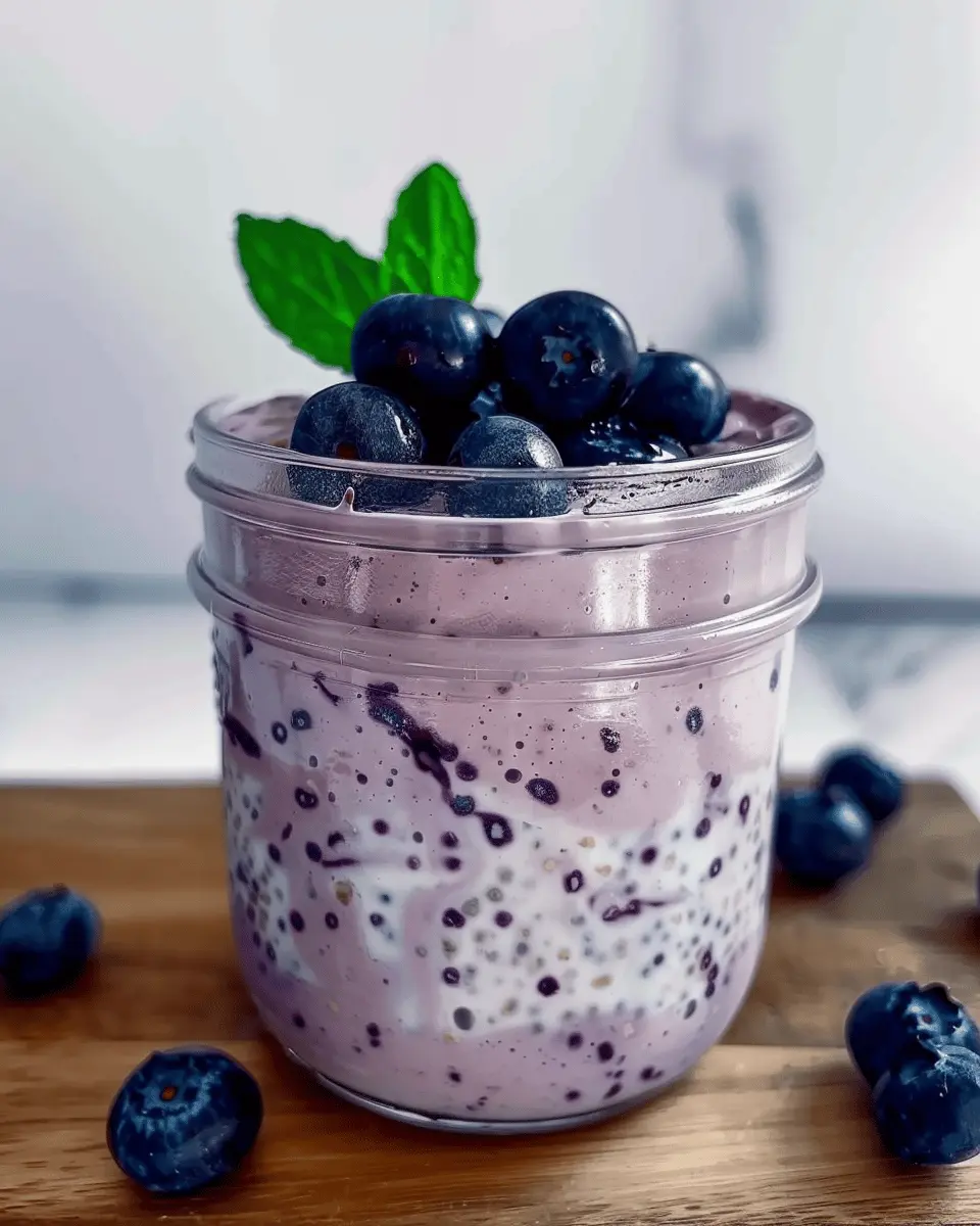 Blueberry Overnight Oats: Easy Blended Breakfast Delight