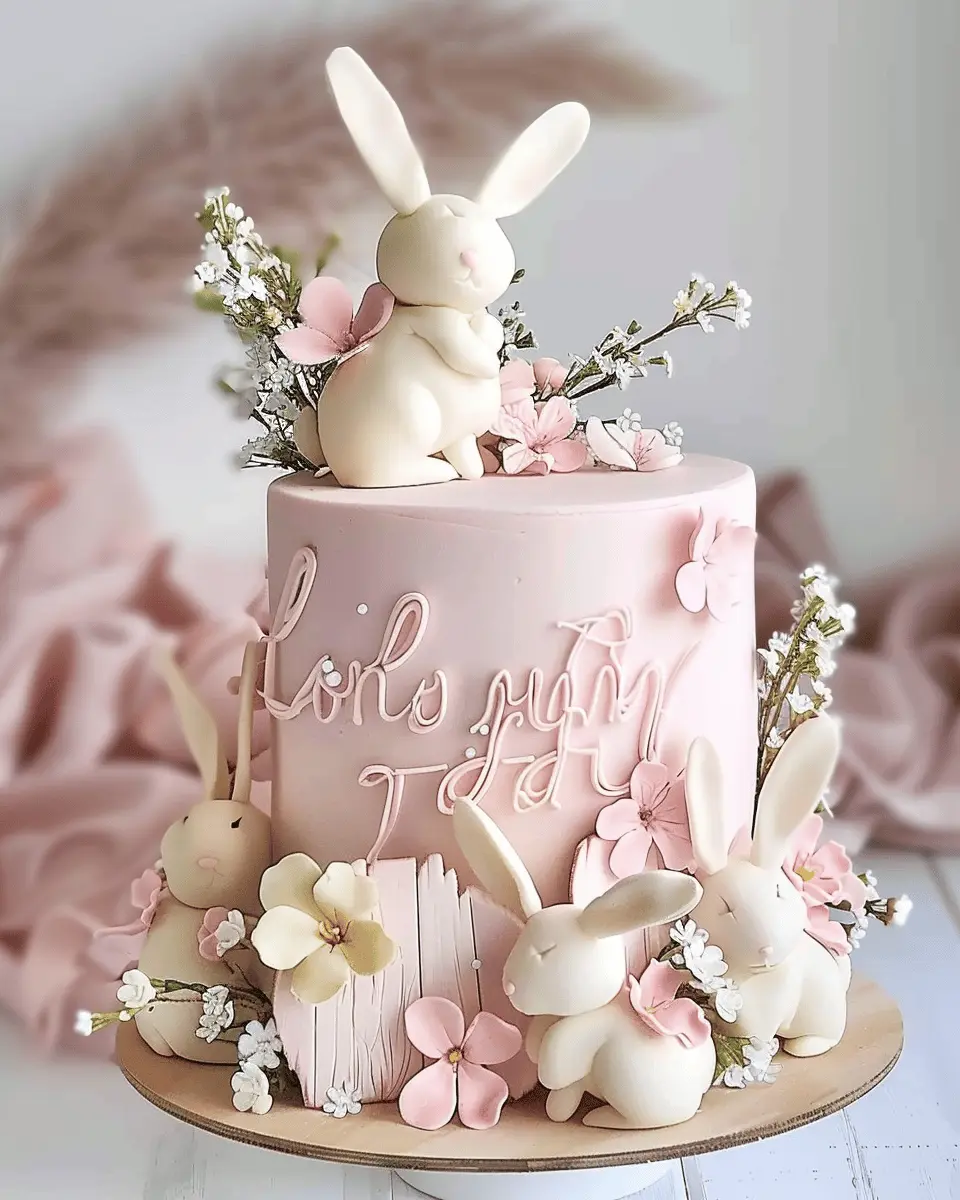 Wooden Bunnies Cake: A Delightful Treat for Spring Celebrations