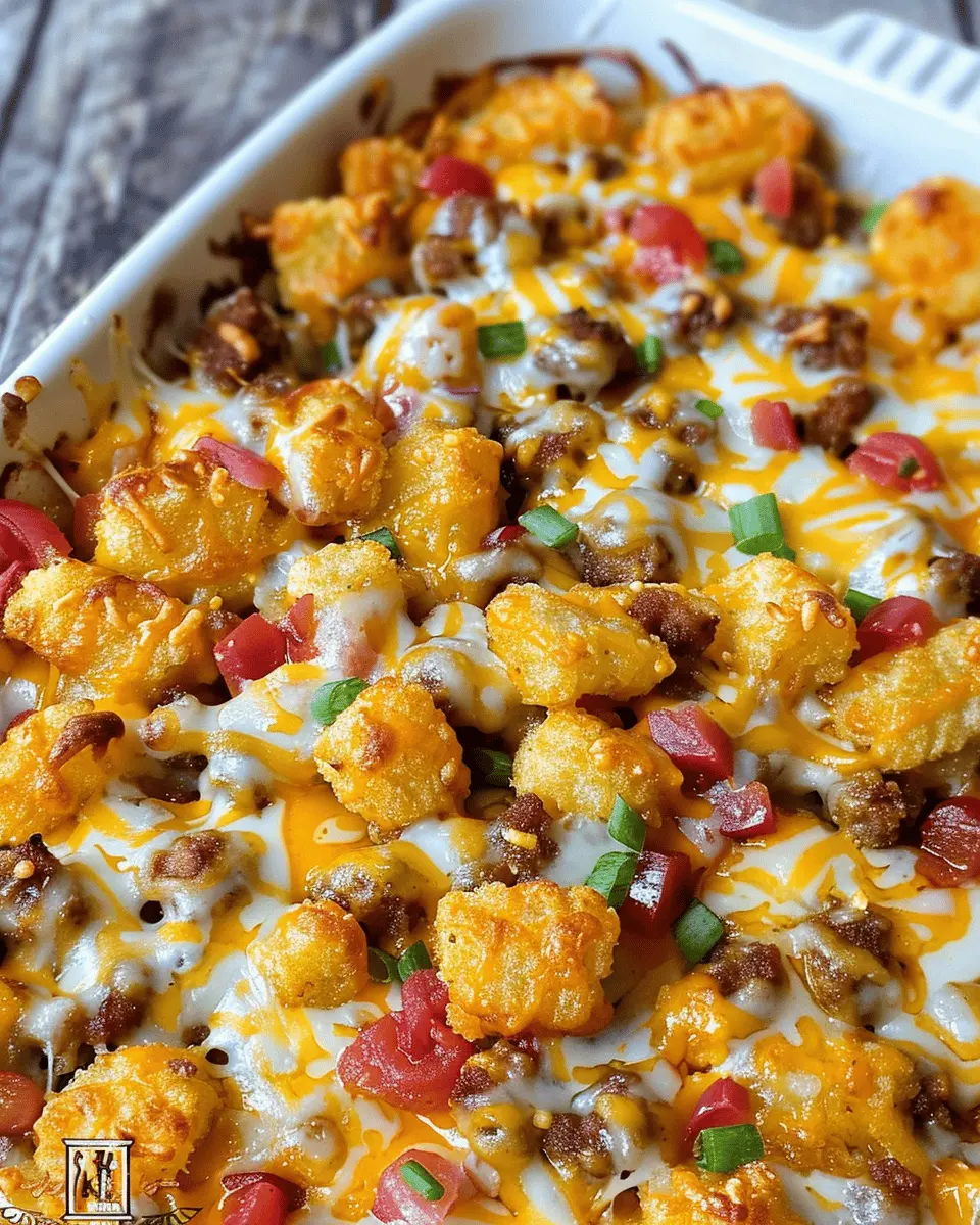 Cheeseburger Tater Tot Casserole: Easy, Indulgent Family Favorite