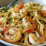 One-Pot Garlic Butter Shrimp Pasta
