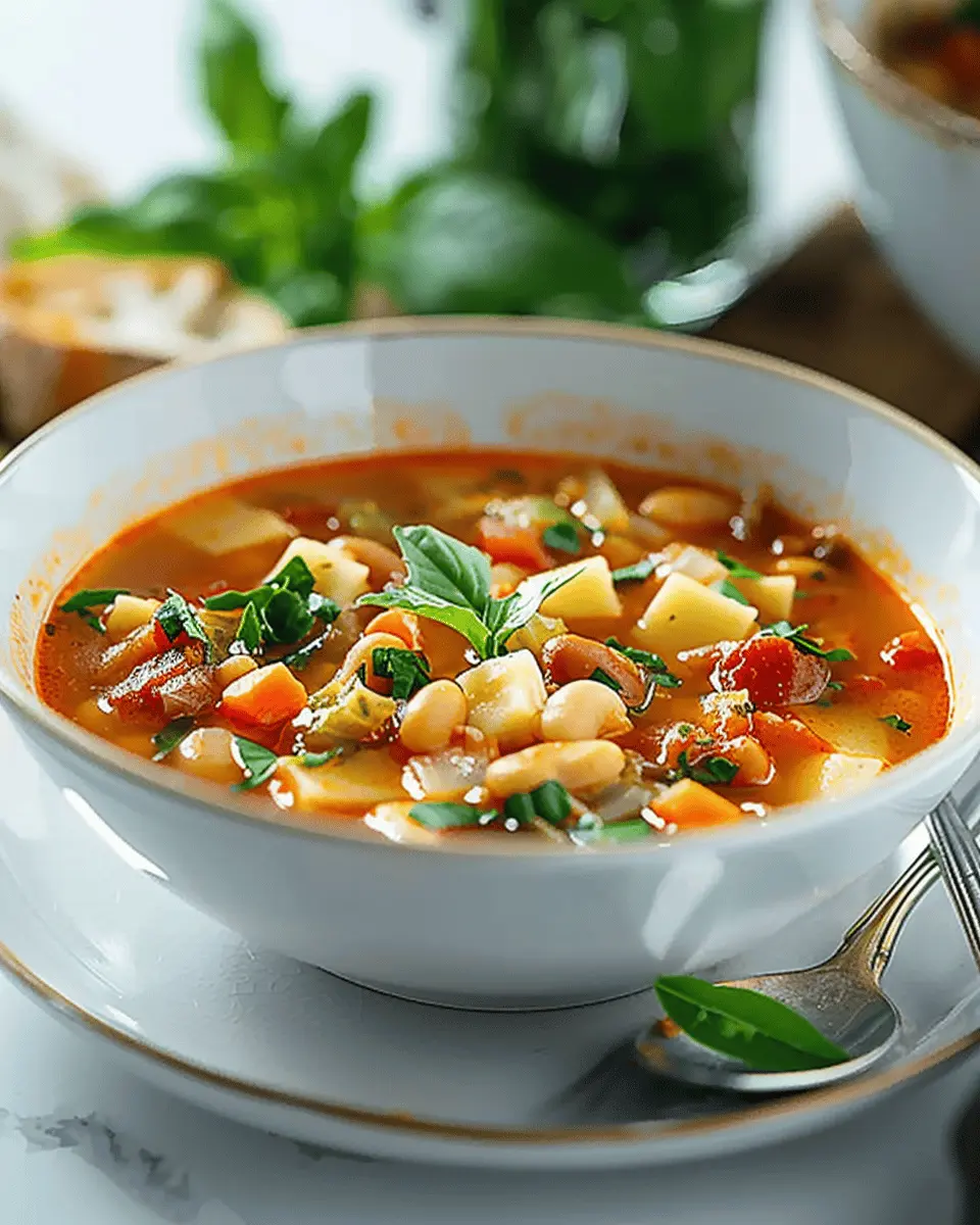 Minestrone Soup Made Easy: A Hearty Twist with Turkey Bacon