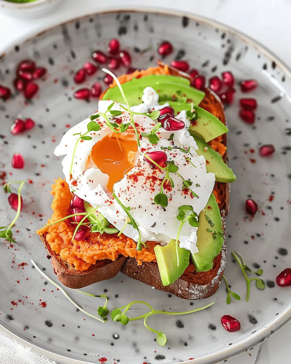 Sweet Potato Toast with Avocado & Poached Egg – Easy Gluten-Free Delight