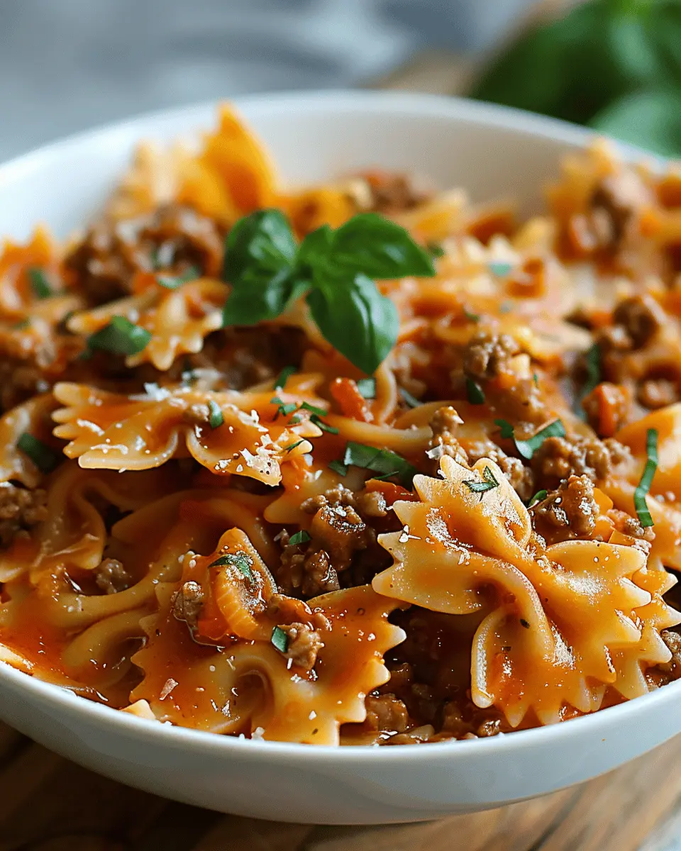 Bowtie Pasta with Ground Beef: Easy Family Recipe for Comfort Cooking