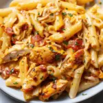 The Best Chicken Mozzarella Pasta