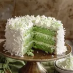 Pandan Coconut Cake