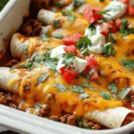 Delicious Ground Beef Enchiladas