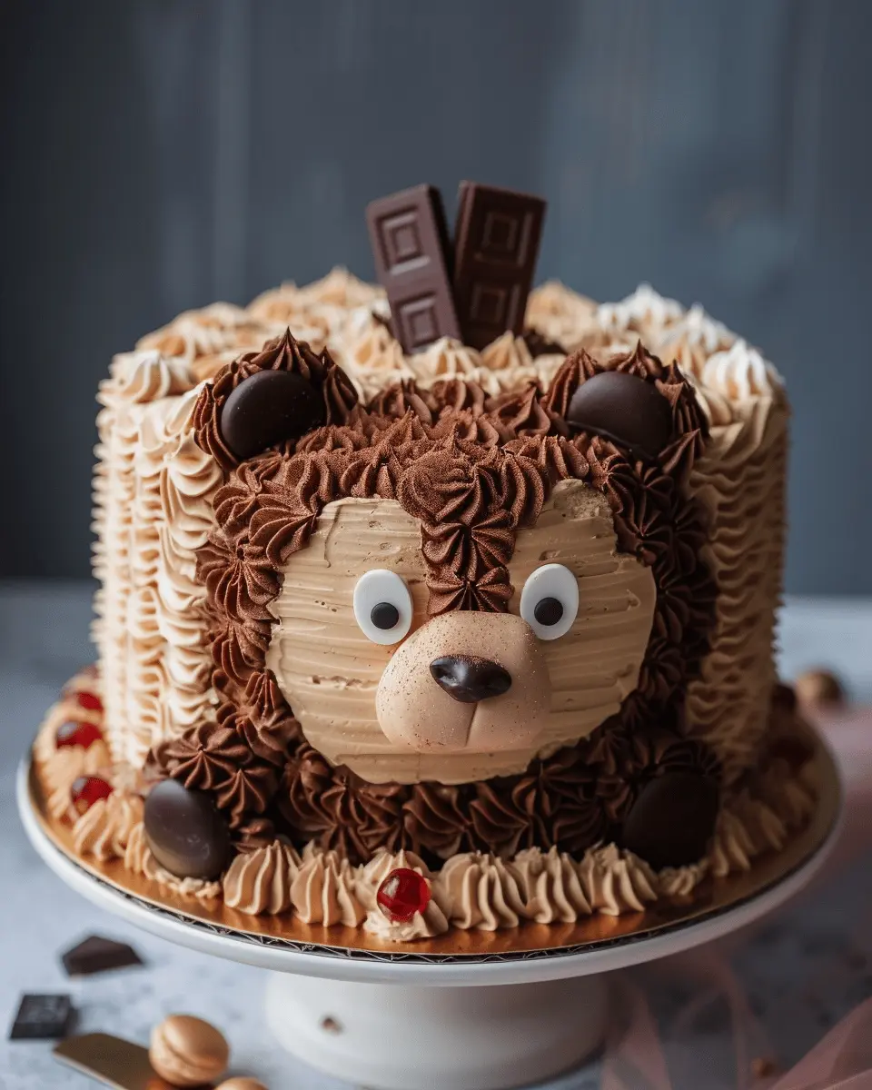Chocolate Teddy Bear Cake