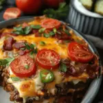 Low-Carb Bacon Cheeseburger Casserole