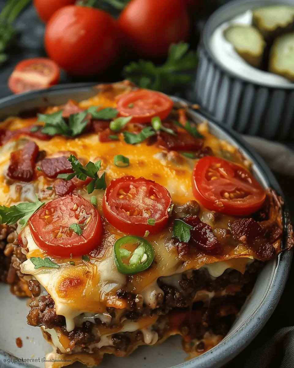 Low-Carb Bacon Cheeseburger Casserole: A Juicy, Comforting Delight