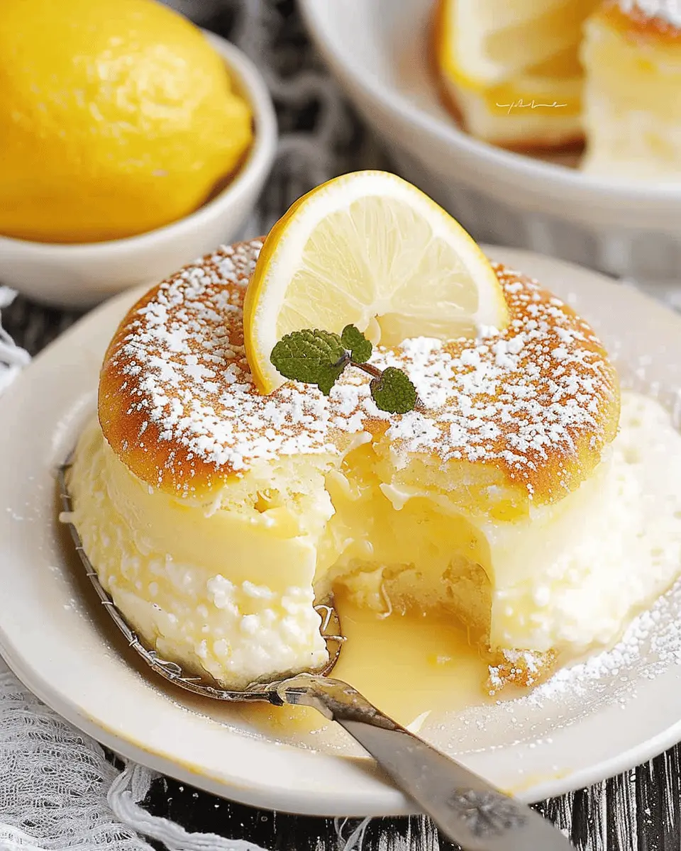 Lemon Pudding Cakes: Easy, Light, and Deliciously Indulgent