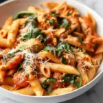 Tomato Spinach Chicken Pasta