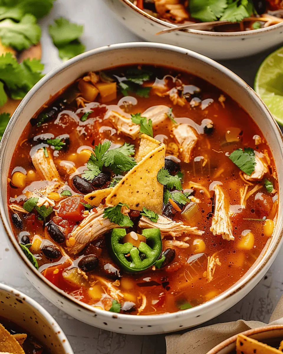 Healthy Chicken Tortilla Soup: Easy Recipe for Cozy Nights