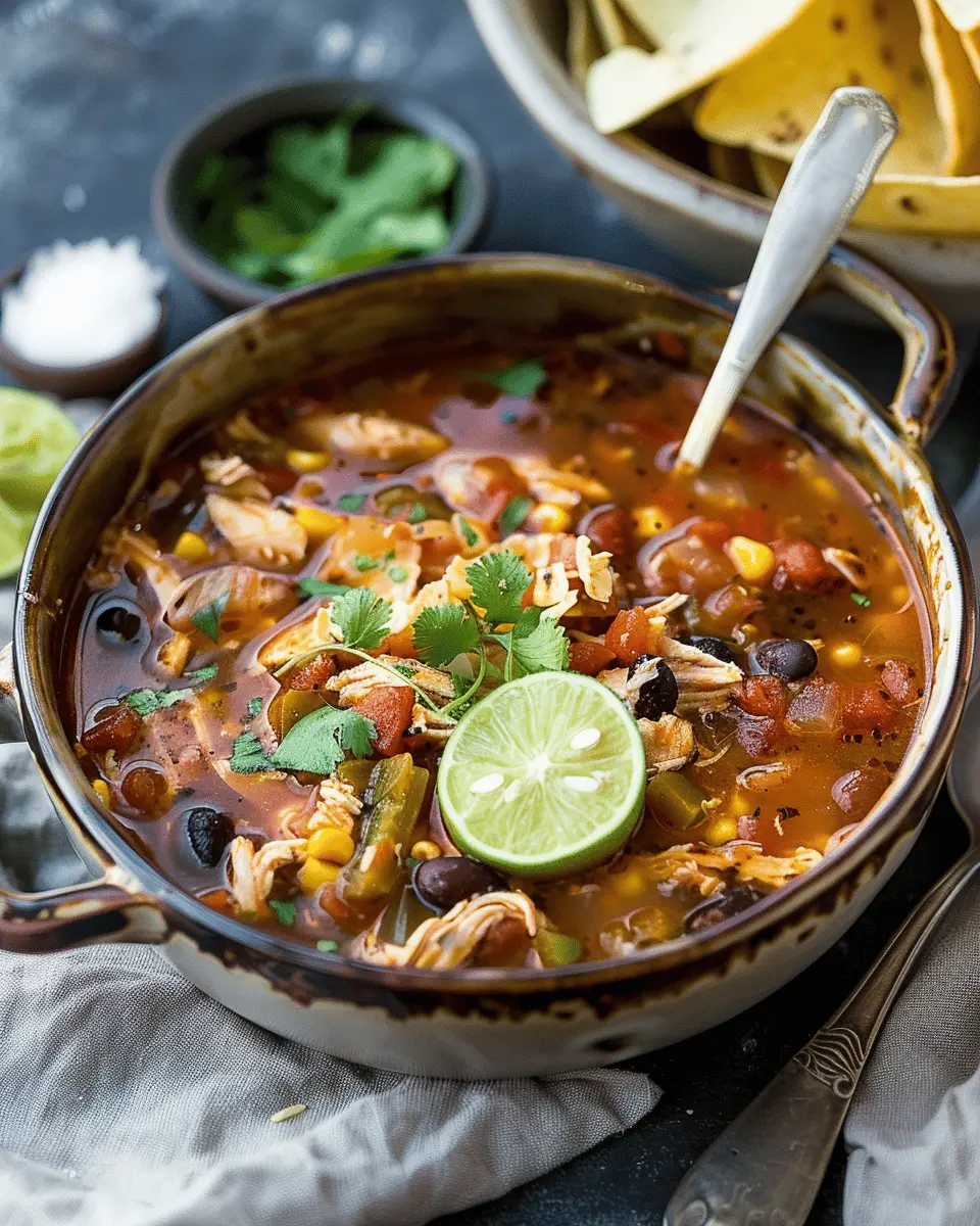 Healthy Chicken Tortilla Soup: A Wholesome Twist for Comfort