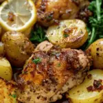 Crockpot Lemon Chicken and Potatoes 🍋