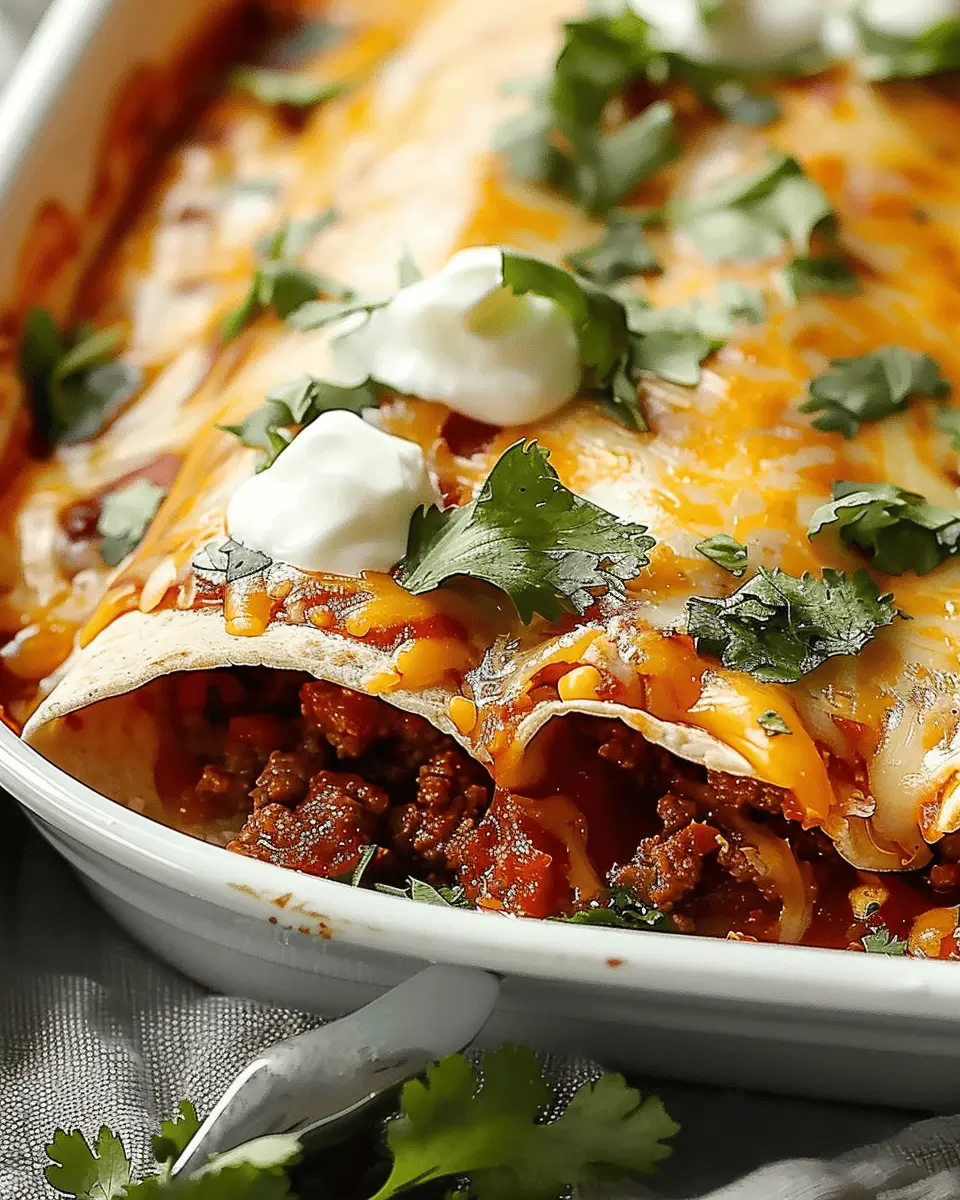 Easy Ground Beef Enchiladas: A Delicious Twist on Tradition