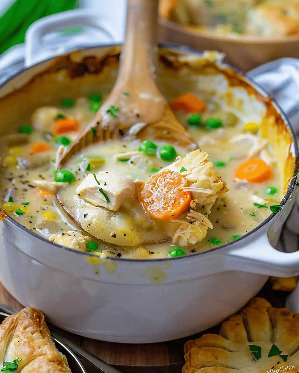 Chicken Pot Pie Soup: Easy Comfort with Turkey Bacon Goodness