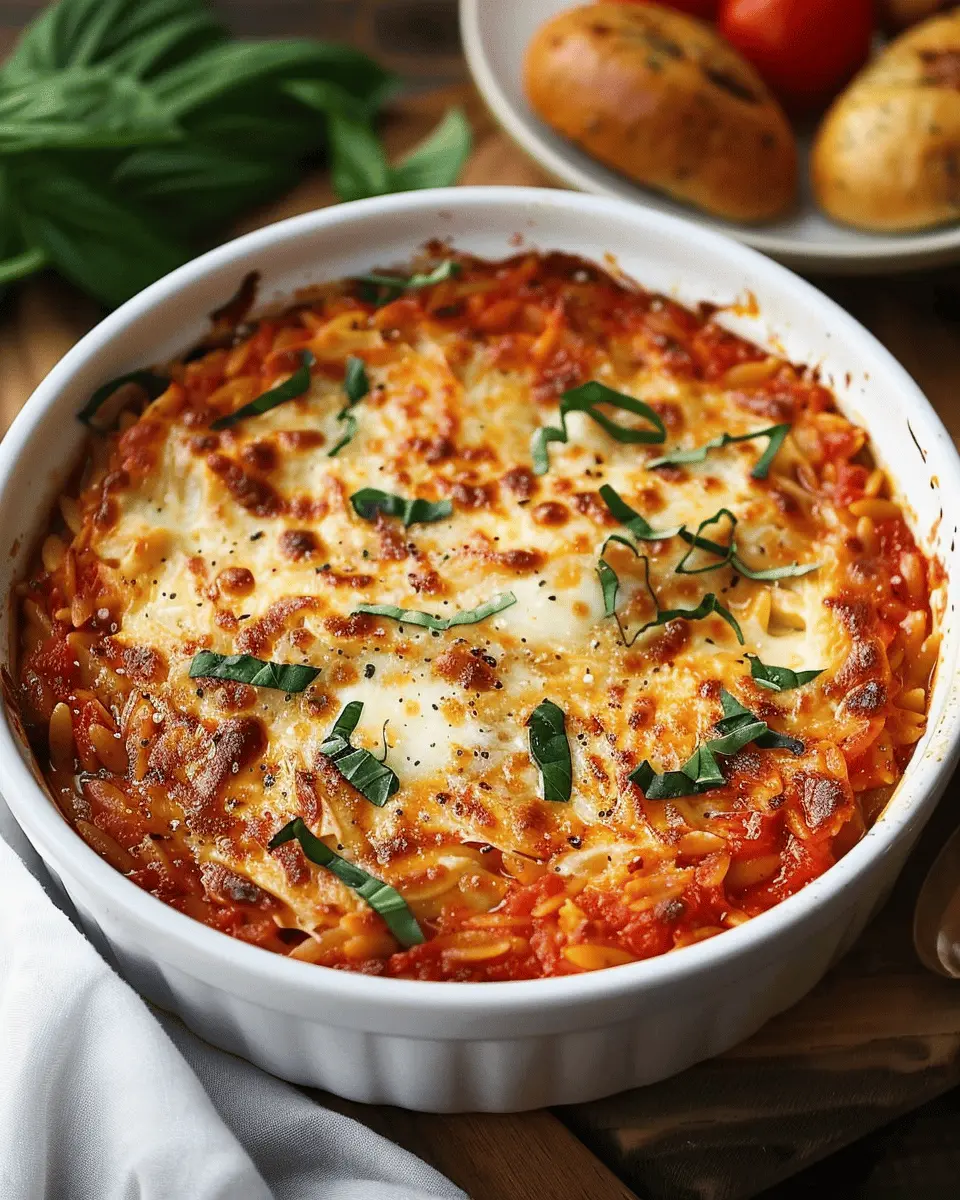 Baked Orzo Pasta with Turkey Bacon: A Comforting Delight