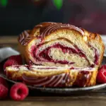 Raspberry Swirl Brioche Loaf