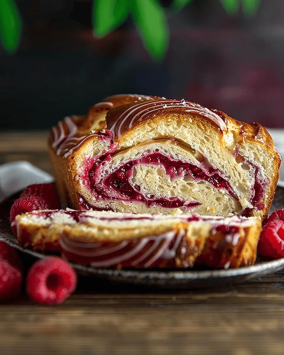 Raspberry Swirl Brioche Loaf: An Indulgent Homemade Delight