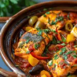 Moroccan Fish Tagine with Ginger & Saffron